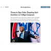 Anti-Free Speech Executive Order is "the work of Jared Kushner"