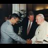 John Podesta meeting the only Pope not to wear The Red Shoes (Obama Whitehouse Archives)