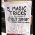 Adam Rubin, author of Secret Pizza Party has a flyer for a "5 Magic tricks in a basement show" has pedo symbol on it