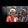 MAY DANCES FOR ANC TO ENDORSE MASSACRE OF WHITE FARMERS - ( Theresa "jewess" May dances to the fiddle. )