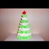 Christmas tree made of paper. Christmas crafts.