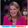 NBC Fake News' Savannah Guthrie was so desperate to get President Trump to disavow Q tonight, she revealed her true self.