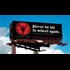 billboard adverts for Satanic school for your children