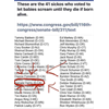 These are the names of 41 sick politicians who voted to let babies scream until they die if born alive, Kameltoe Harris being one of them !