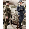 Captured German officer disembarking in Britain.