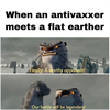 Flat earth memes == antivaxxers? Pure coincidence!